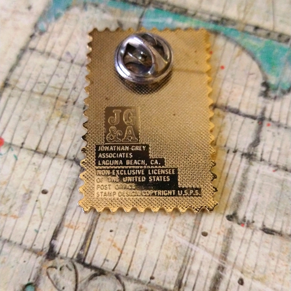 Vintage Love Stamp Pin - Picture 2 of 4